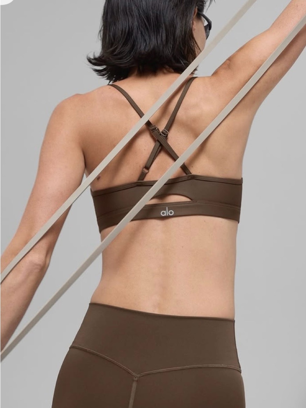 ALO Yoga 7/8 High-Waist Airlift Legging- Espresso